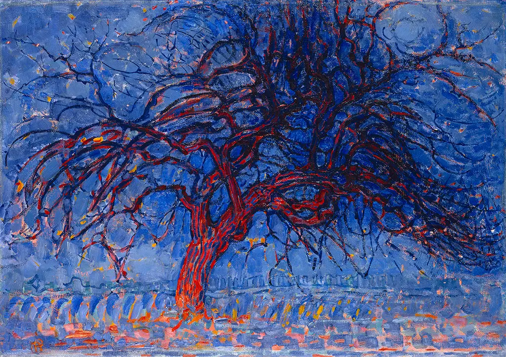 Avond (Evening): The Red Tree in Detail Piet Mondrian